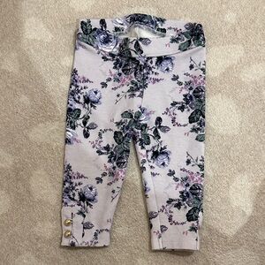 Janie and Jack Purple Floral Kids Leggings